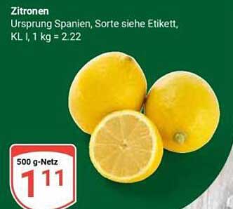 Zitronen - Ursprung Spanien