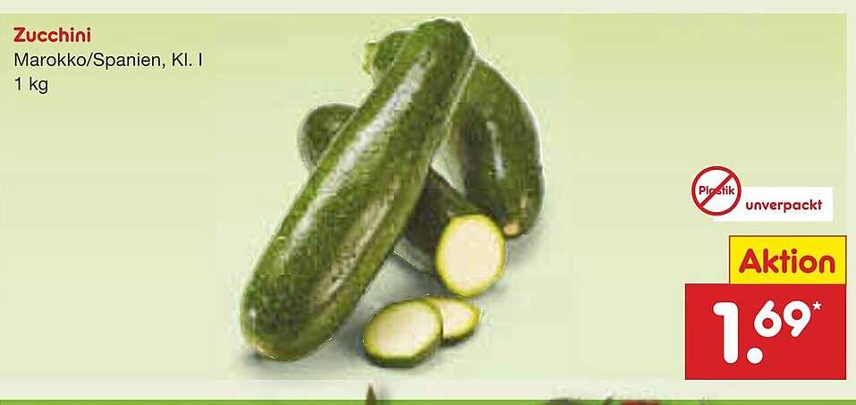 Zucchini Marokko/Spanien, Kl. I 1 kg
