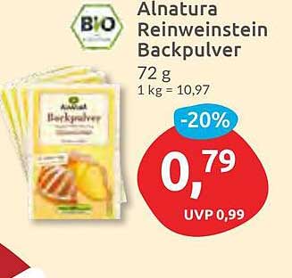 Alnatura Reinweinstein Backpulver