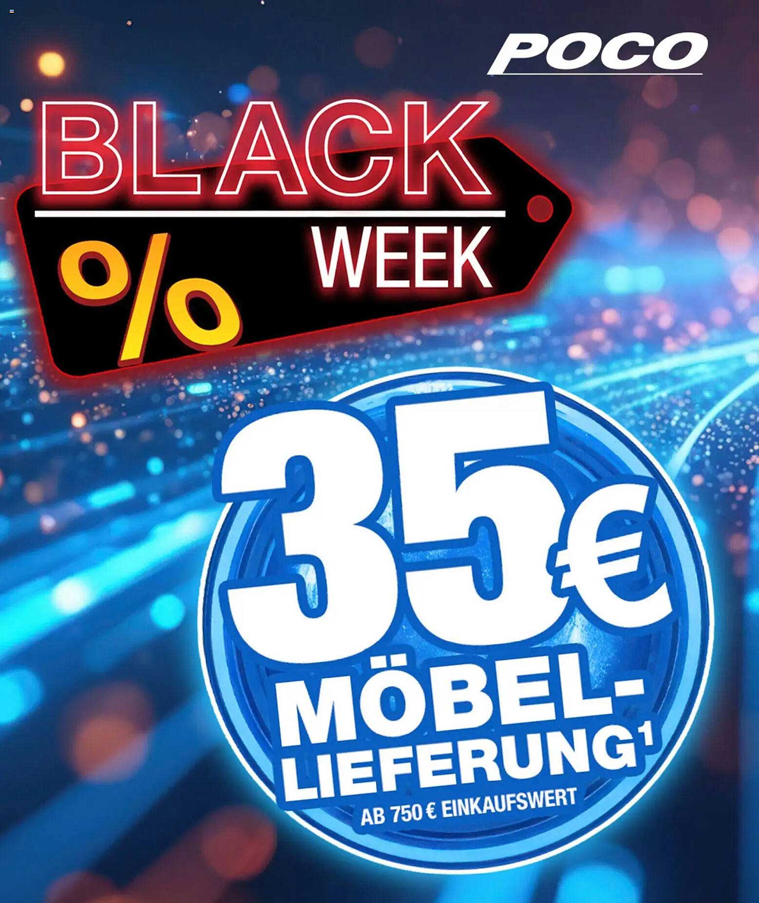 35 € Möbel-Lieferung – Black Week Special von Poco