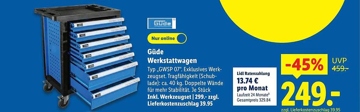 Werkstattwagen Leer Lidl