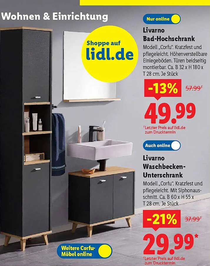 Luxus Bad Hochschrank Lidl Bilder