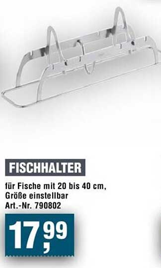 FISCHHALTER für Fische mit 20 bis 40 cm, Größe einstellbar Art.-Nr. 790802