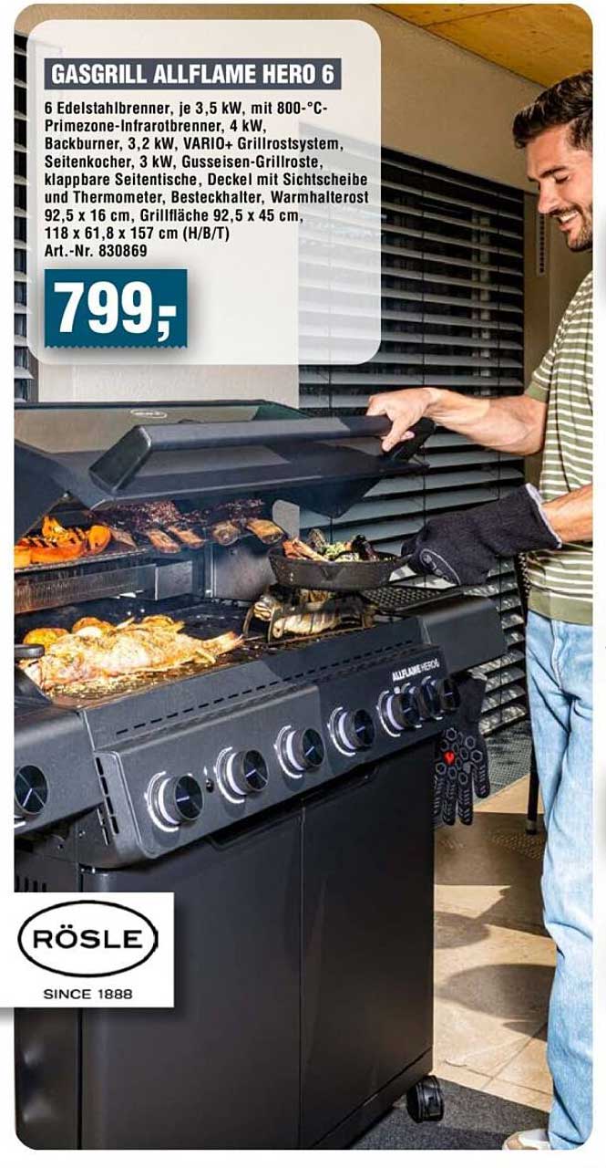 GASGRILL ALLFLAME HERO 6