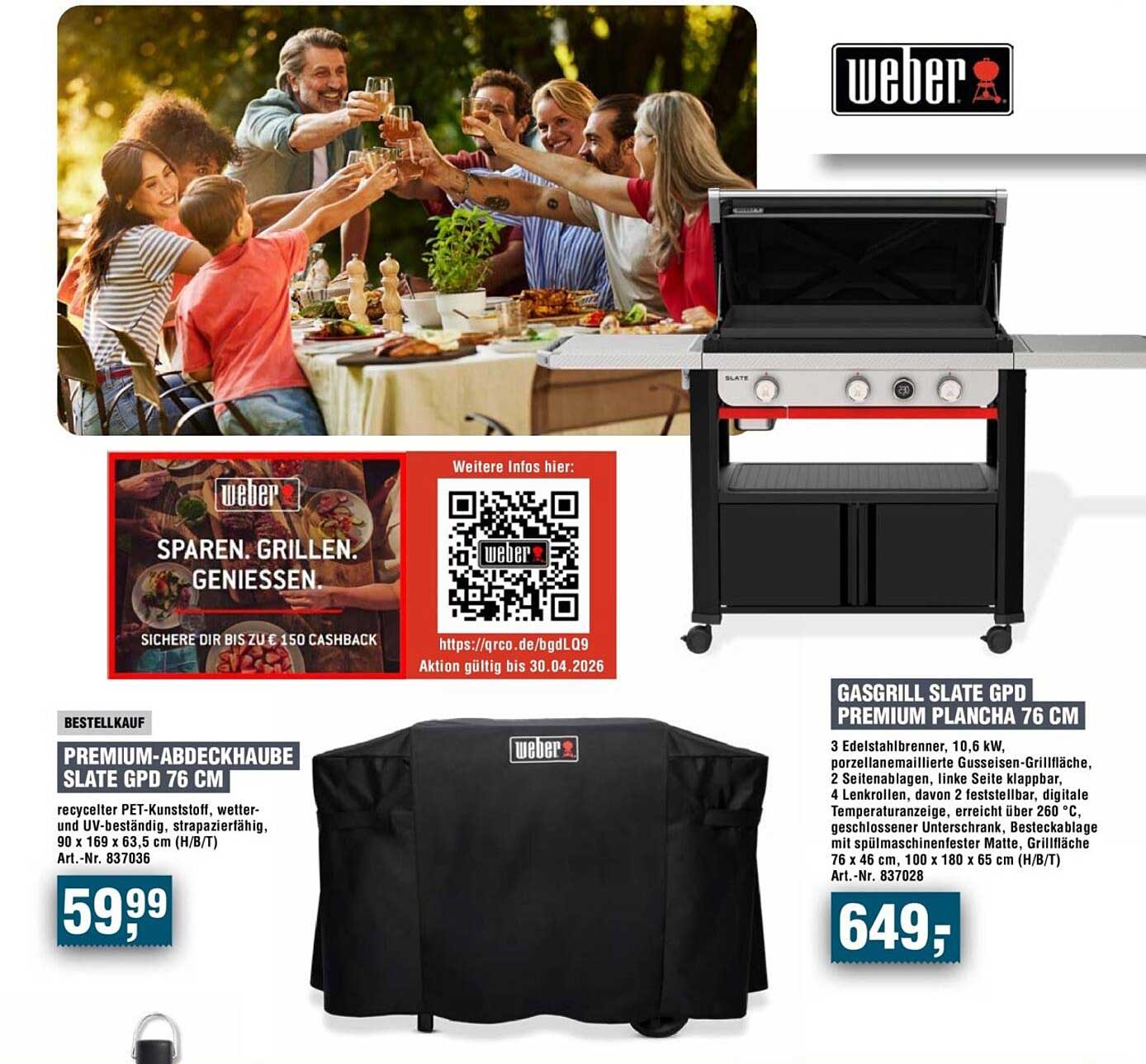 GASGRILL SLATE GPD PREMIUM PLANCHA 76 CM