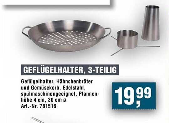 GEFLÜGELHALTER, 3-TEILIG