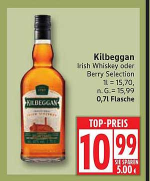 Kilbeggan Irish Whiskey oder Berry Selection