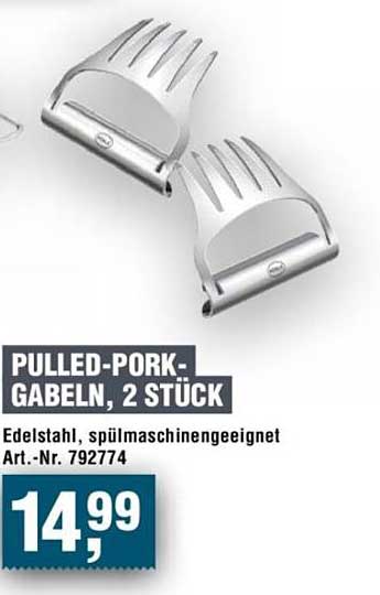 PULLED-PORK-GABELN, 2 STÜCK