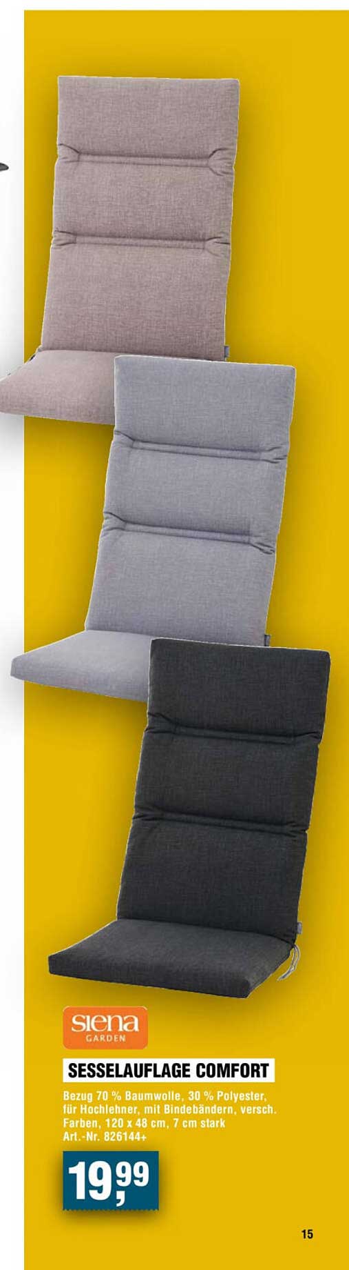 SESSELAUFLAGE COMFORT