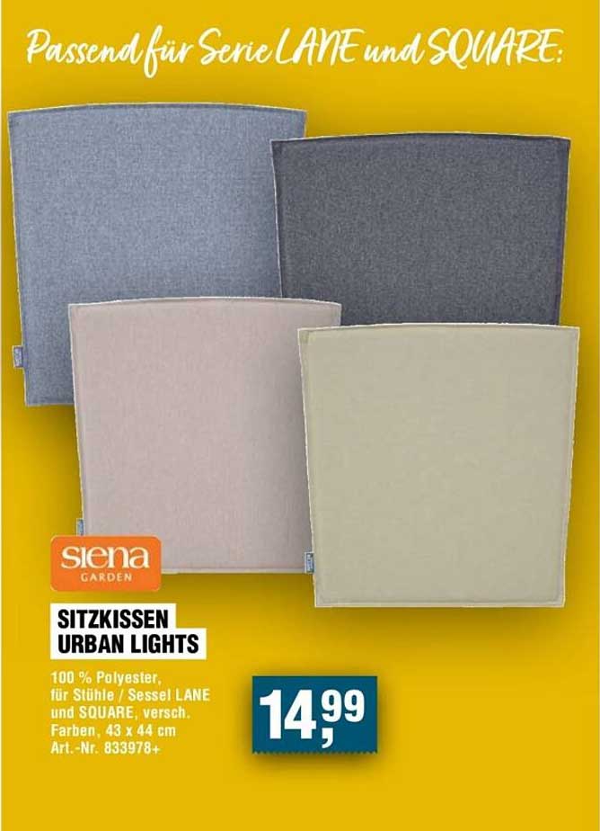 SITZKISSEN URBAN LIGHTS