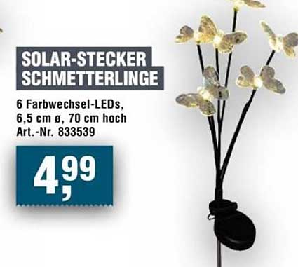 SOLAR-STECKER SCHMETTERLINGE