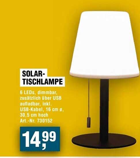 SOLAR-TISCHLAMPE