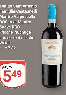 Tenuta Sant Antonio Famiglia Castagnedi Manfro Valpolicella DOC oder Manfro Soave DOC