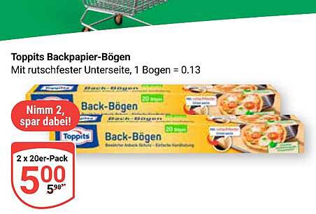 Toppits Backpapier-Bögen