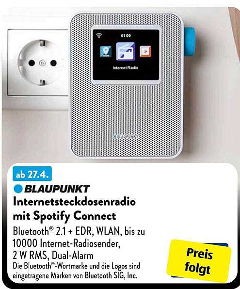 BLAUPUNKT Internetsteckdosenradio mit Spotify Connect