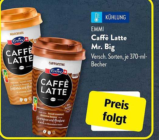 EMMI Caffè Latte Mr. Big – Verschiedene Sorten, je 370-ml-Becher
