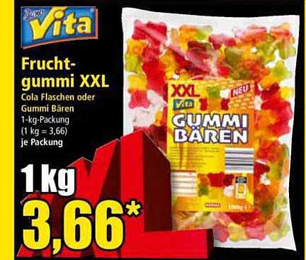 Fruchtgummi XXL - Cola Flaschen oder Gummi Bären