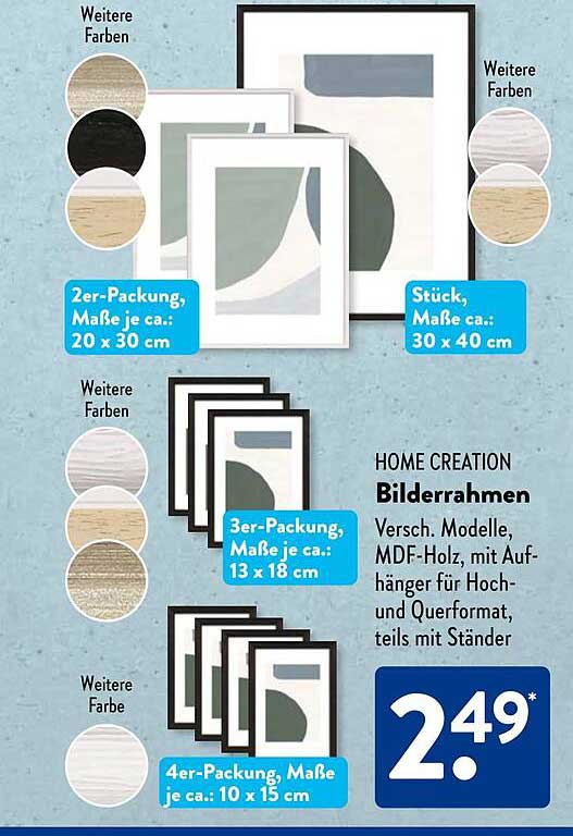 HOME CREATION Bilderrahmen - Vielfältige Modelle für jeden Geschmack