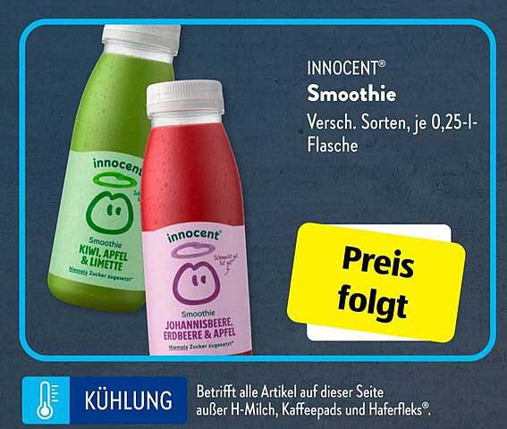 INNOCENT® Smoothie – Verschiedene Sorten, je 0,25-l-Flasche