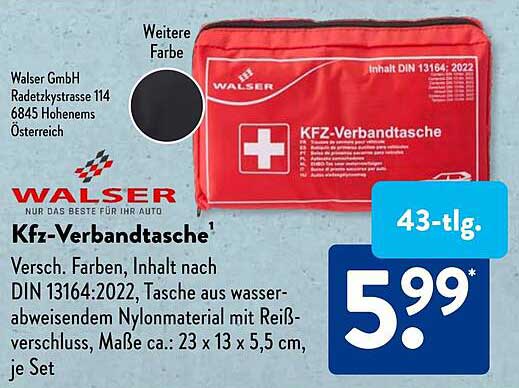 KFZ-Verbandtasche 43-teilig