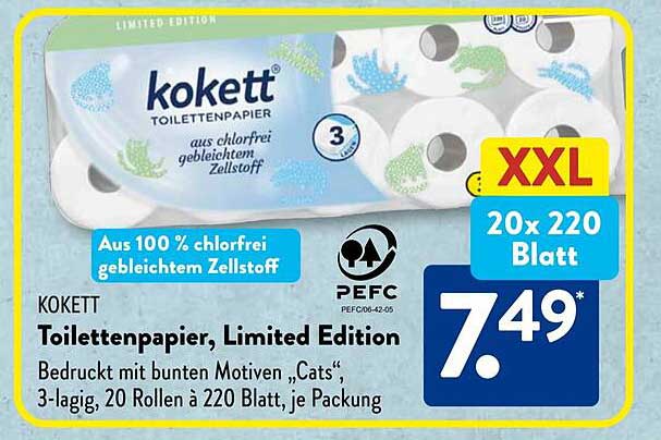 Kokett Toilettenpapier, Limited Edition