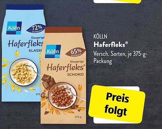 KÖLLN Haferfleks® - Verschiedene Sorten, je 375-g-Packung
