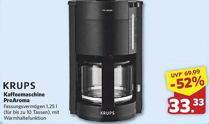 KRUPS Kaffeemaschine ProAroma