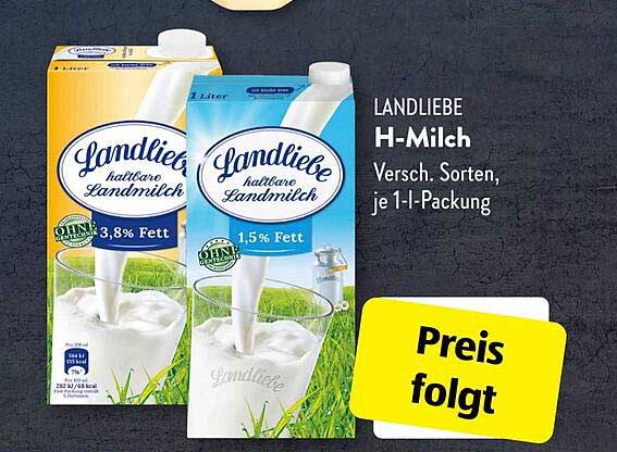 LANDLIEBE H-Milch - Halbfette Varianten