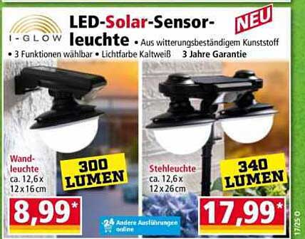 LED-Solar-Sensorleuchte