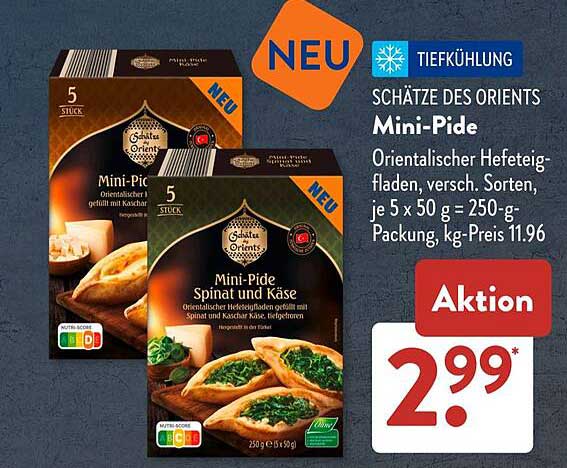 Mini-Pide Spinat und Käse von Schätze des Orients