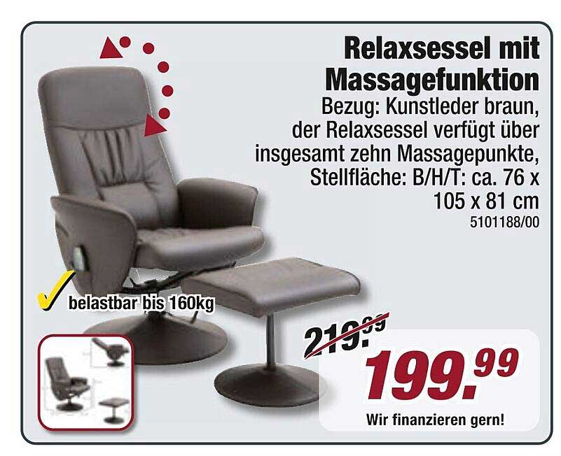 Relaxsessel mit Massagefunktion