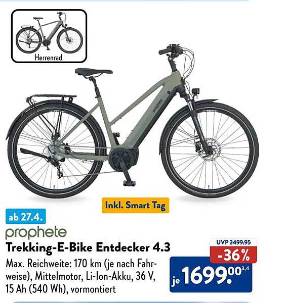 Trekking-E-Bike Entdecker 4.3