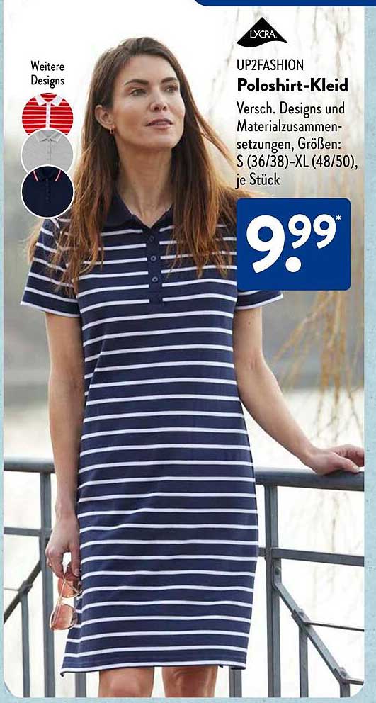 UP2FASHION Poloshirt-Kleid