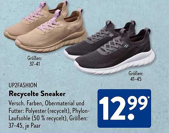 UP2FASHION Recycelte Sneaker