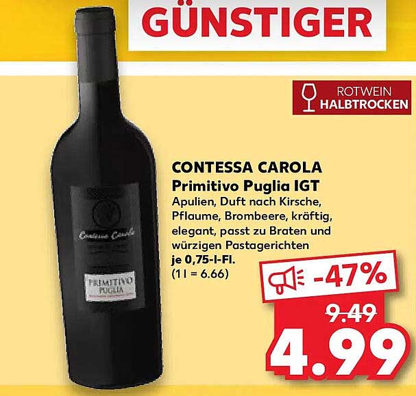 Erstaunlich Contessa Carola Primitivo Angebot Bild