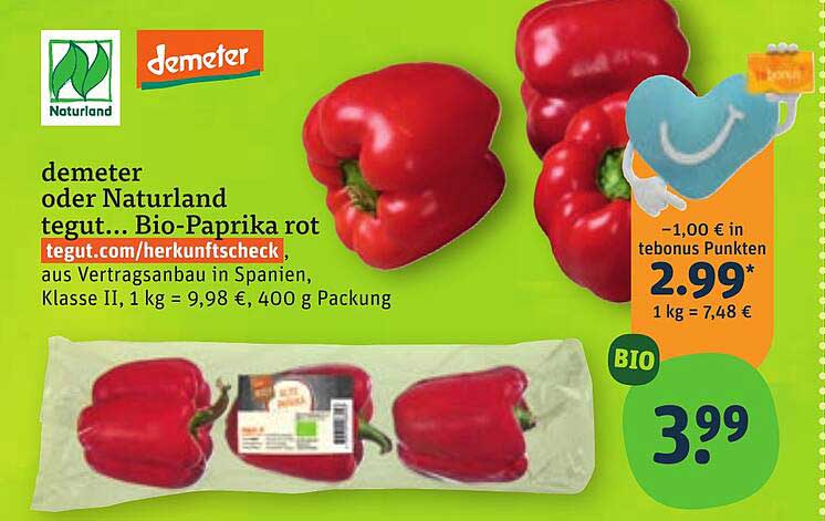 Demeter Oder Naturland Tegut... Bio-Rucola Angebot bei tegut ...