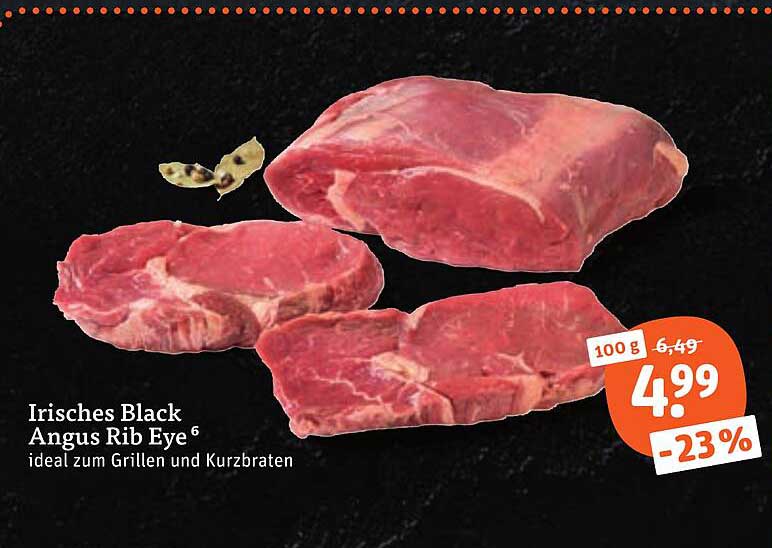Irisches Black Angus Rib Eye