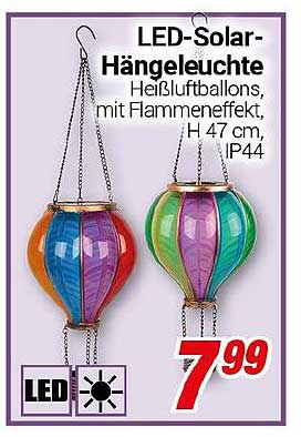 LED-Solar-Hängeleuchte
