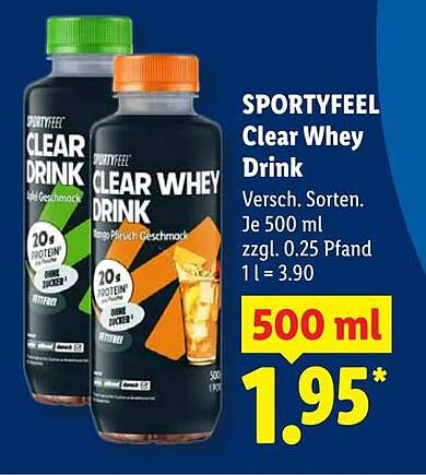 SPORTYFEEL Clear Whey Drink