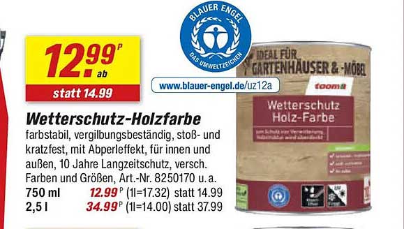 Wetterschutz-Holzfarbe