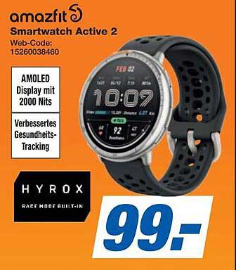 Amazfit Smartwatch Active 2 - Ihr idealer Begleiter für Gesundheit und Fitness