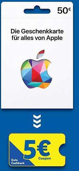 Apple Geschenkkarte im Wert von 50 €