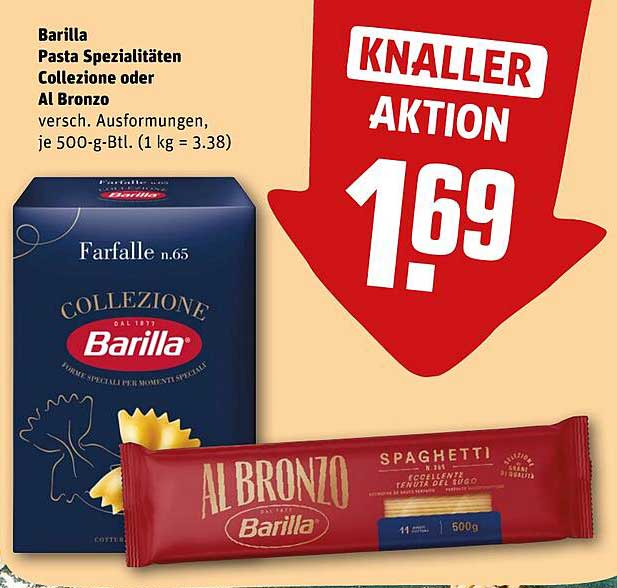 Barilla Pasta Spezialitäten Collezione oder Al Bronzo