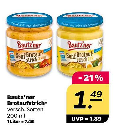 Bautz’ner Brotaufstrich - Verschiedene Sorten 200 ml