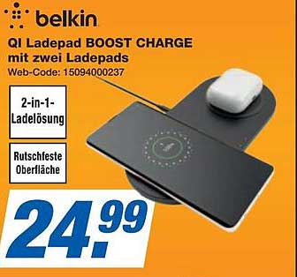 Belkin QI Ladepad BOOST CHARGE mit zwei Ladepads