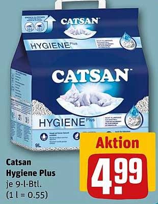 Catsan Hygiene Plus 9 l