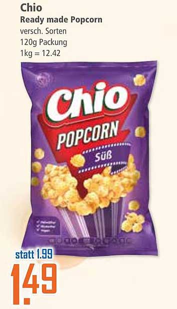 Chio Ready made Popcorn - Süß, 120g