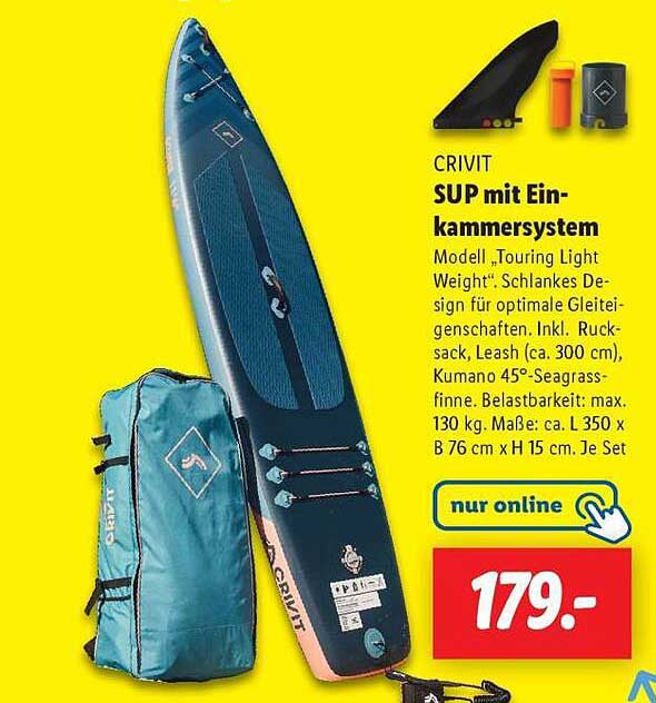 CRIVIT SUP mit Einkammersystem