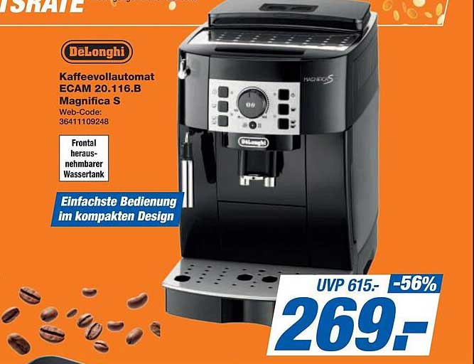 DeLonghi Kaffeevollautomat ECAM 20.116.B Magnifica S