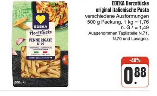 EDEKA Herzstücke original italienische Pasta